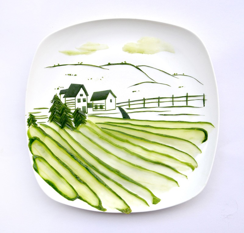 Фуд-арт Хонг Йи. Creativity With Food by Hong Yi