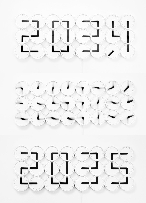 Инсталляция «Часы из часов» (The Clock Clock White, 2010). Студия Humans since 1982