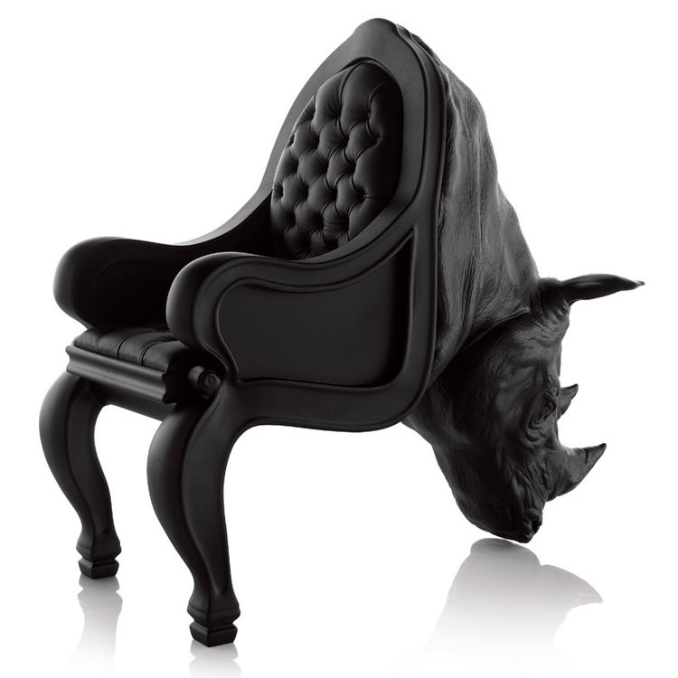 Кресла в виде животных. Кресло-трон Носорог.