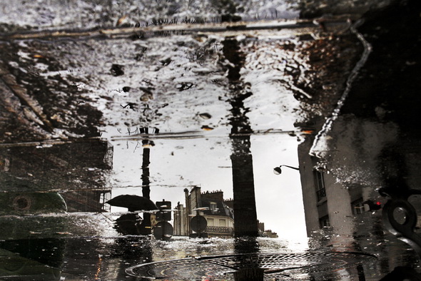 Париж под дождем - фотография дождя Кристофера Жакро