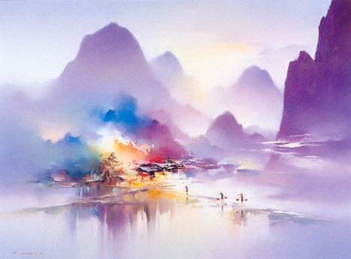Китайский художник-импрессионист Hong Leung.
