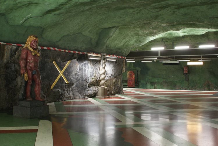 Стокгольмский метрополитен (Stockholms tunnelbana).
