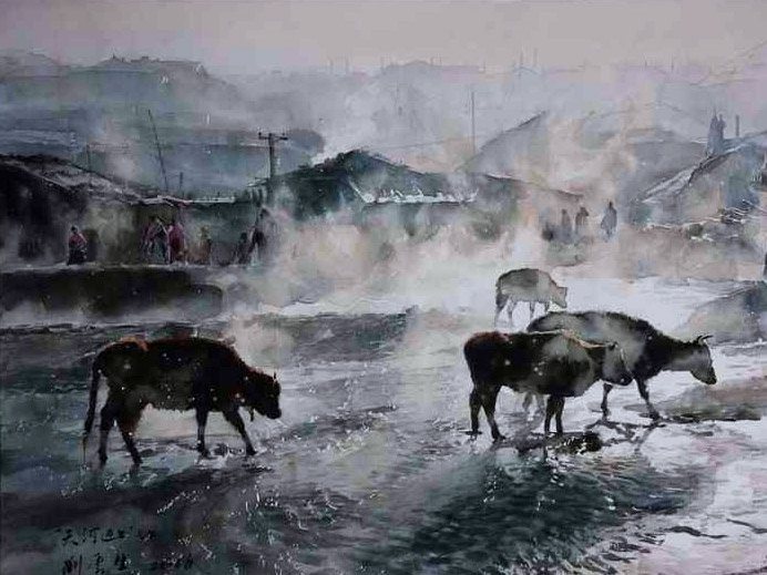 Китайский художник Liu Yunsheng.